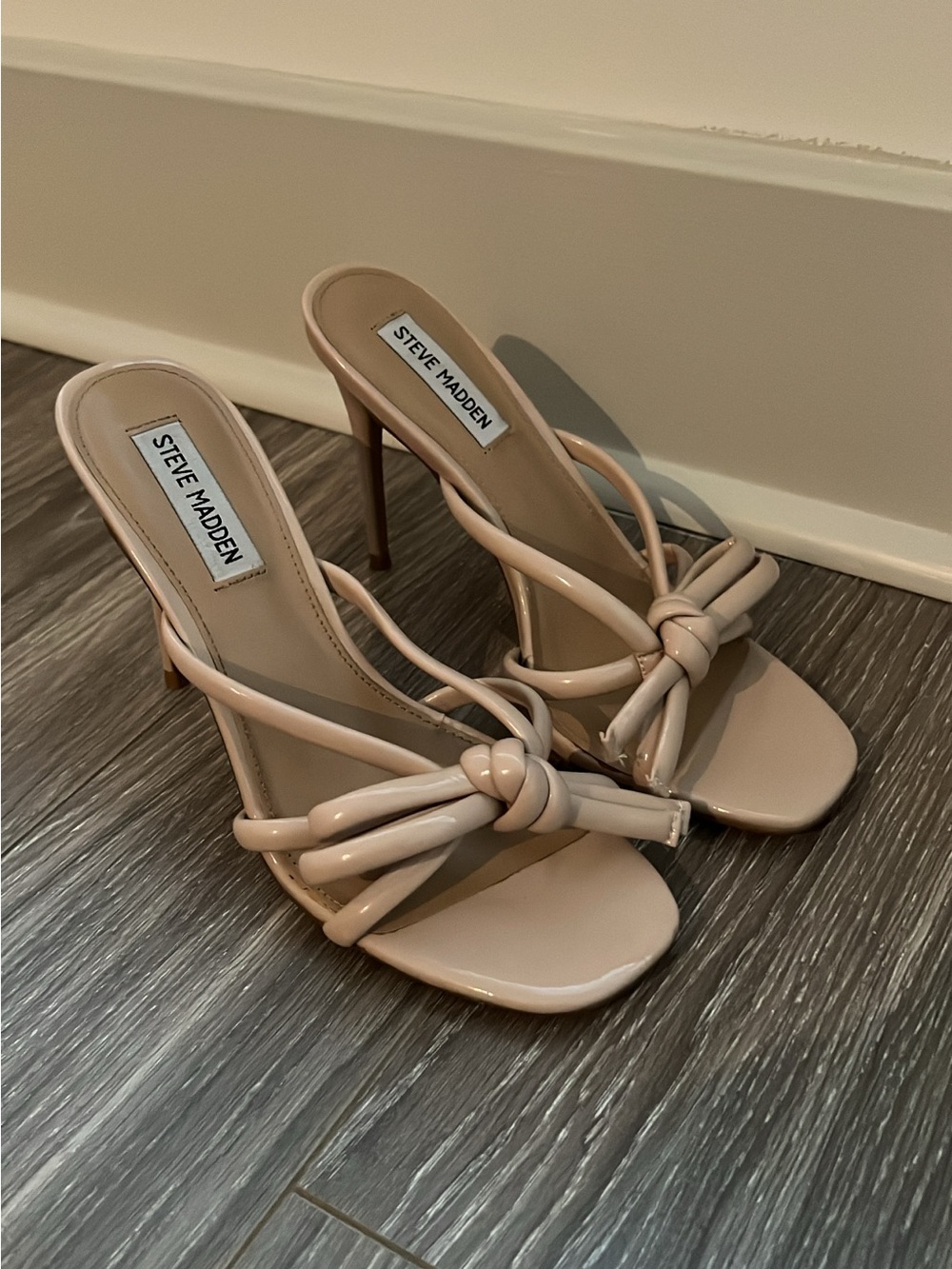 Steve Madden Blush Knot-Strap Stiletto Mules - Picture 3 of 4